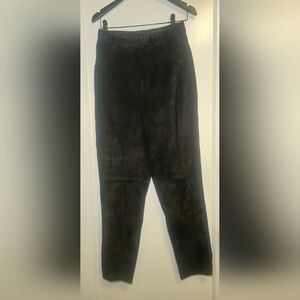 Vintage Women's Suede Black Pants